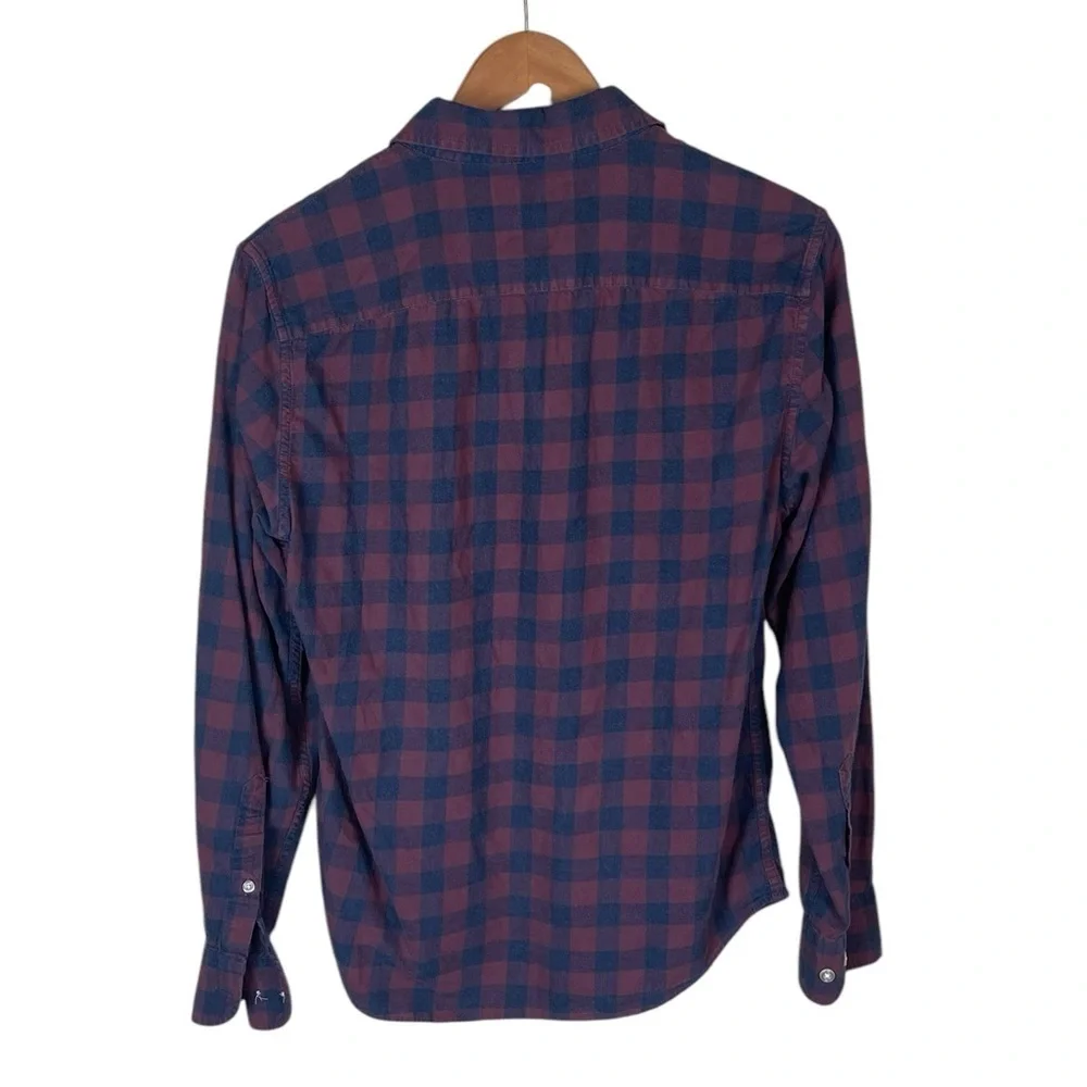 BF1526 Men’s Banana Republic SLIM Fit Preppy Plaid Button Down Shirt S